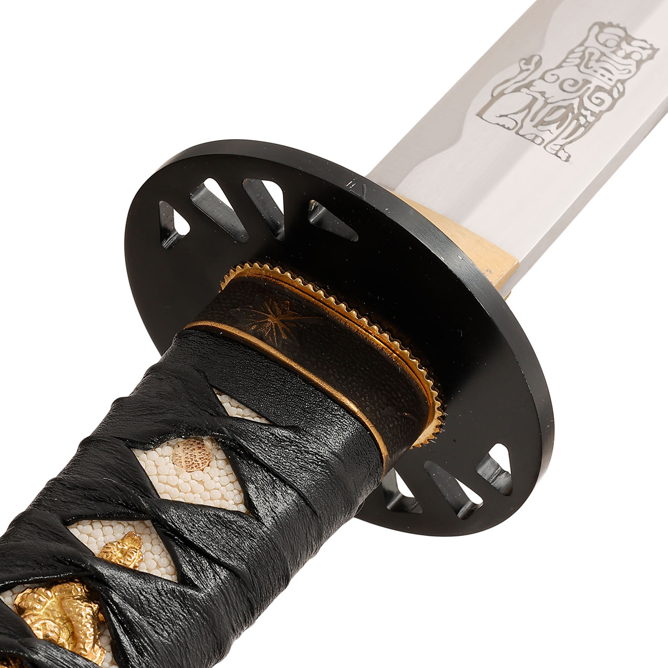 Katana Practical Bride schwarz inkl. Schwertstnder Bild 6