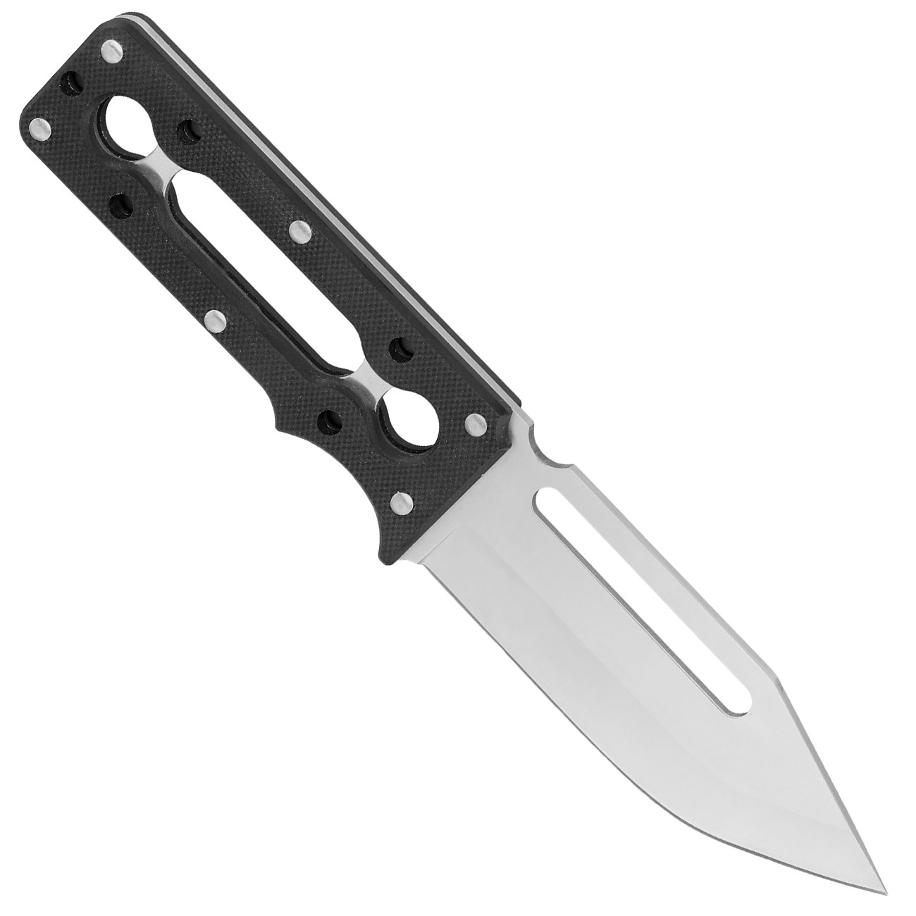 Outdoormesser Skelett Duo 2in1 schwarz inkl. Feuerstahl & Kydexscheide Bild 1