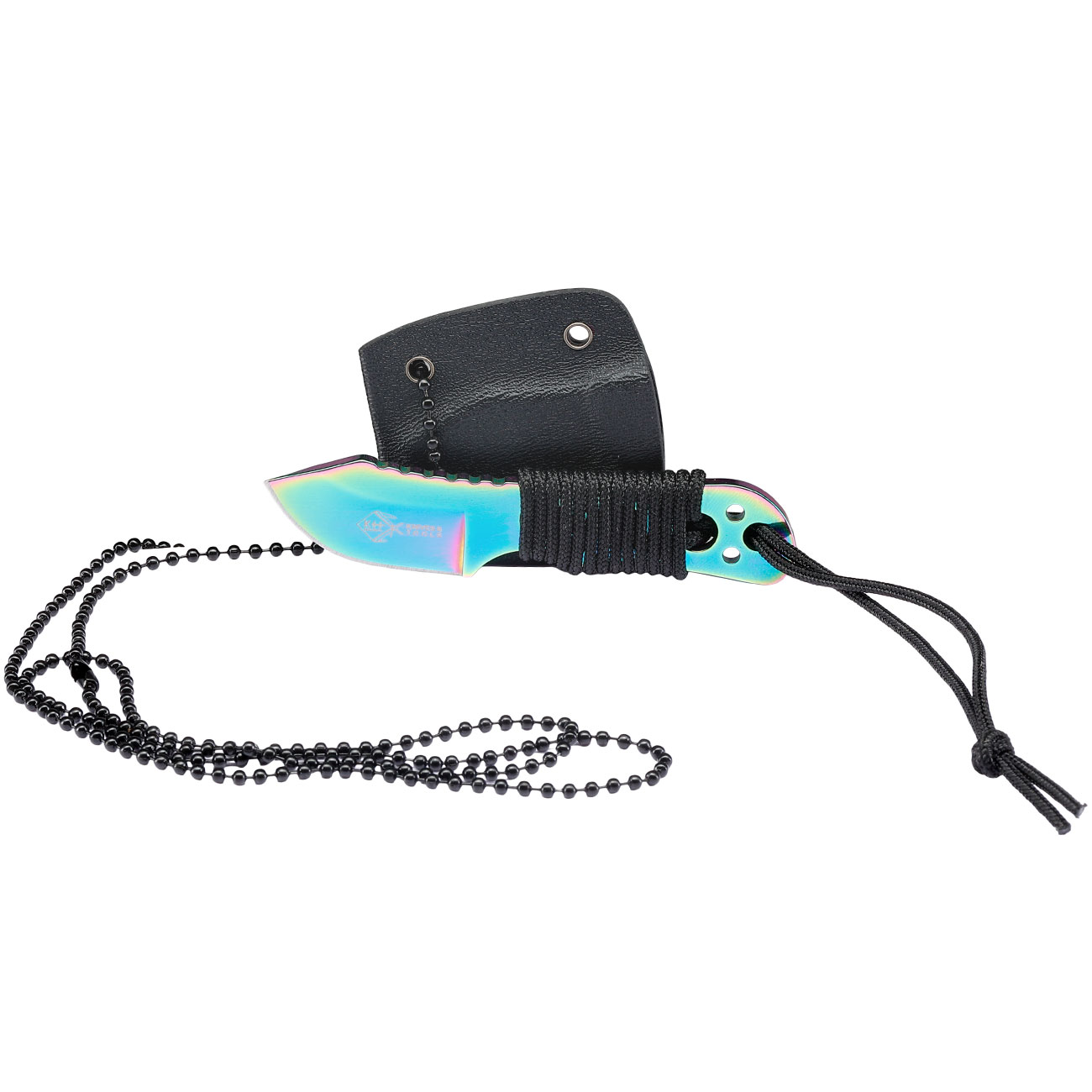 Neck Knife Little Rainbow inkl. Kydexscheide & Kugelkette Bild 3