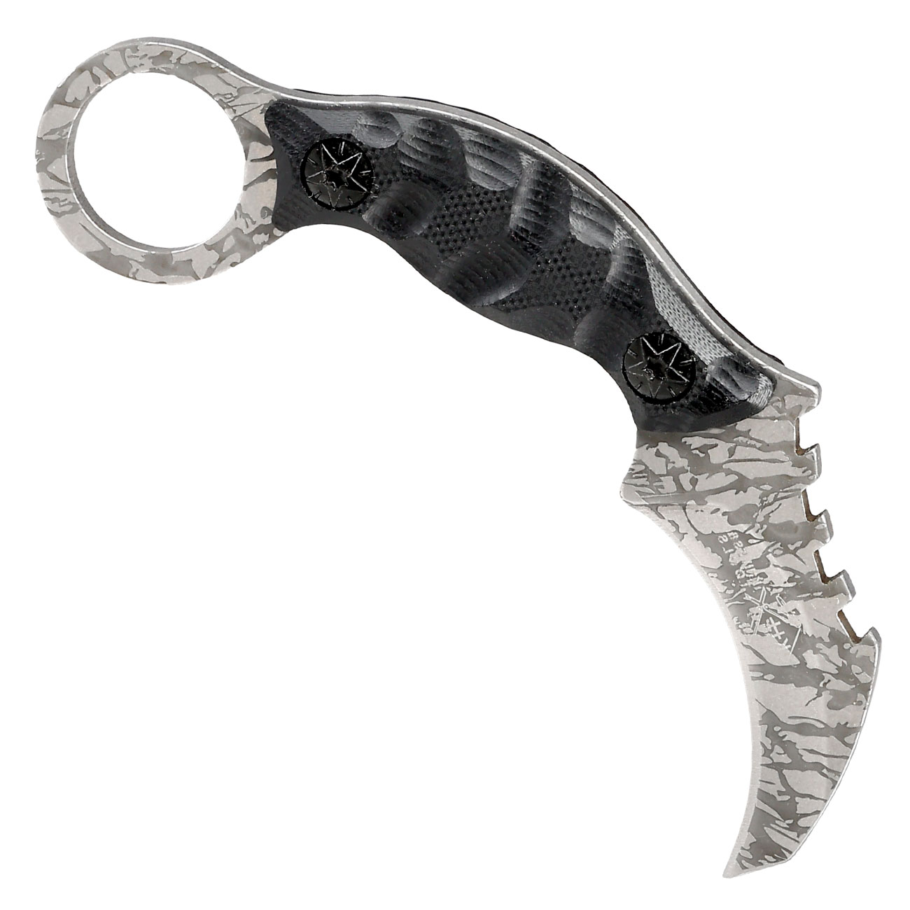 Karambit Neck Knife Shadow schwarz/grau inkl. Kydexscheide & Kugelkette Bild 1