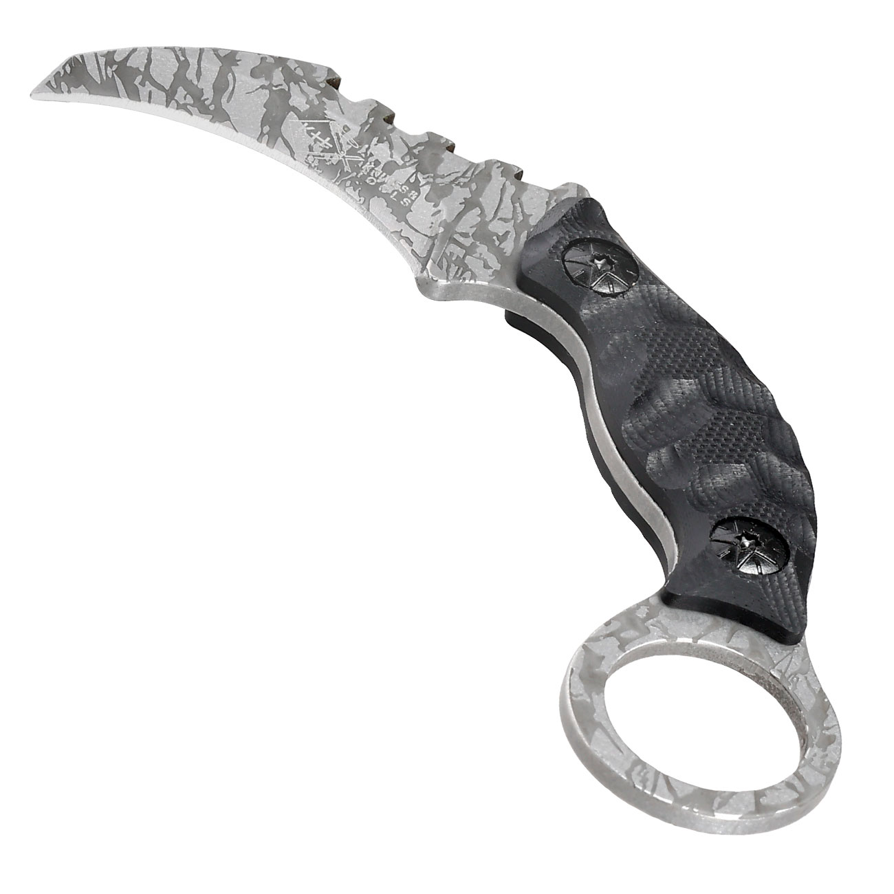 Karambit Neck Knife Shadow schwarz/grau inkl. Kydexscheide & Kugelkette Bild 2