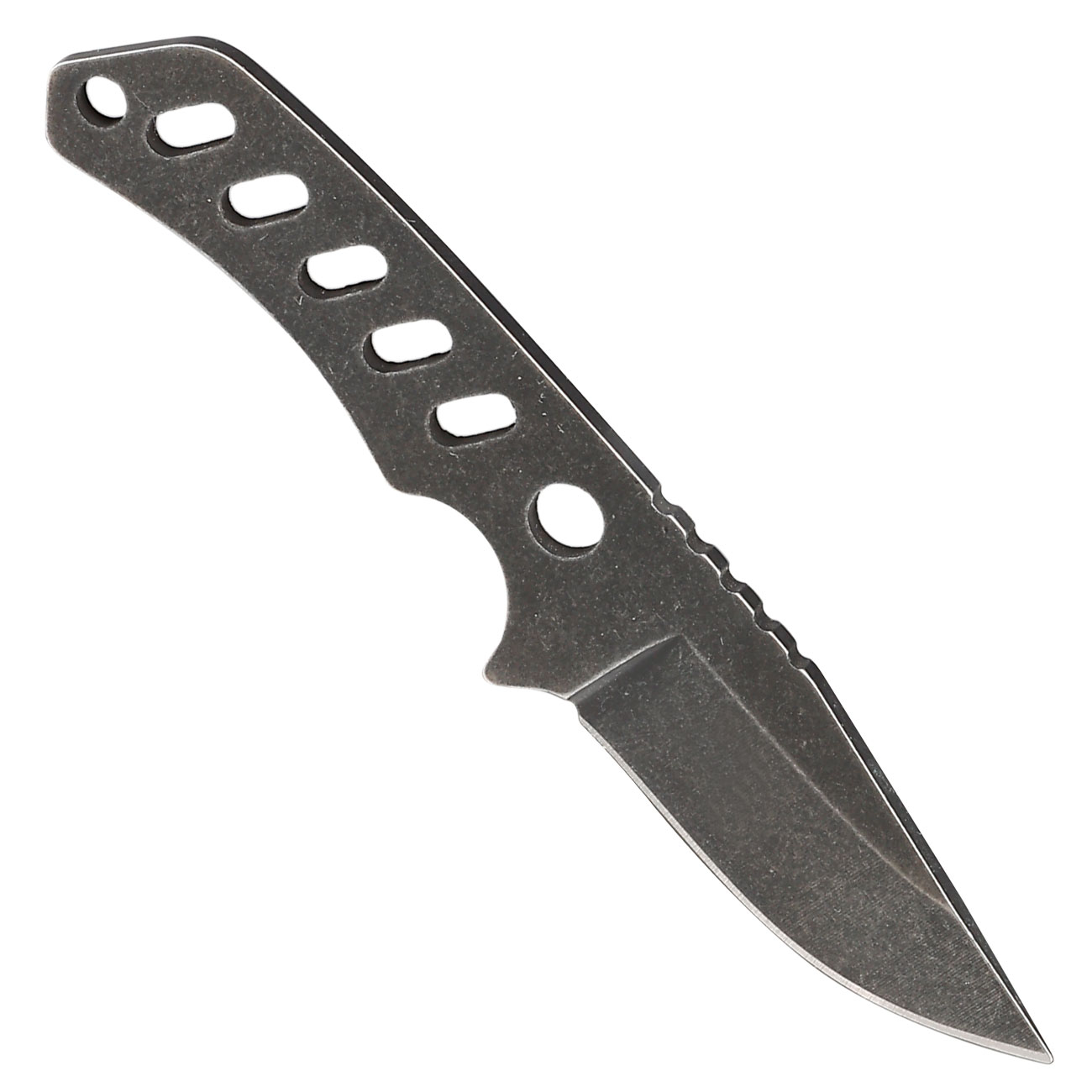 Neck Knife Titan Skelett grau inkl. Kydexscheide & Kugelkette Bild 1
