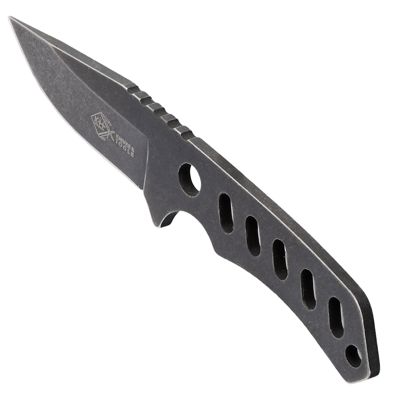 Neck Knife Titan Skelett grau inkl. Kydexscheide & Kugelkette Bild 6