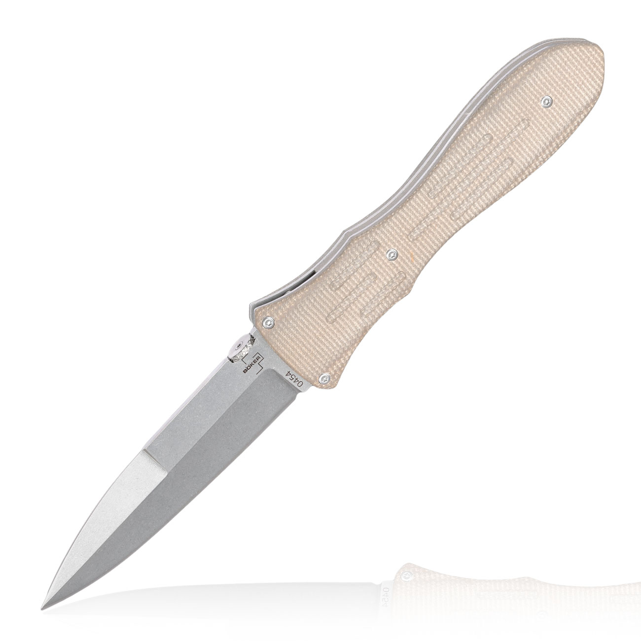 Bker Plus Einhandmesser Atropos hellbraun inkl. Grtelclip & Etui