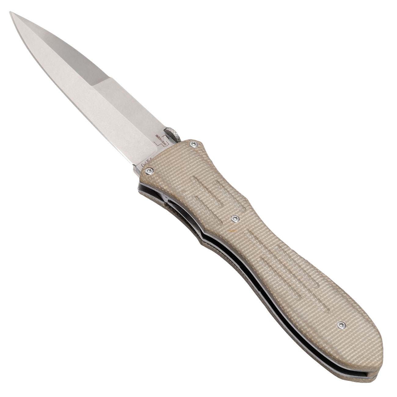 Bker Plus Einhandmesser Atropos hellbraun inkl. Grtelclip & Etui Bild 2
