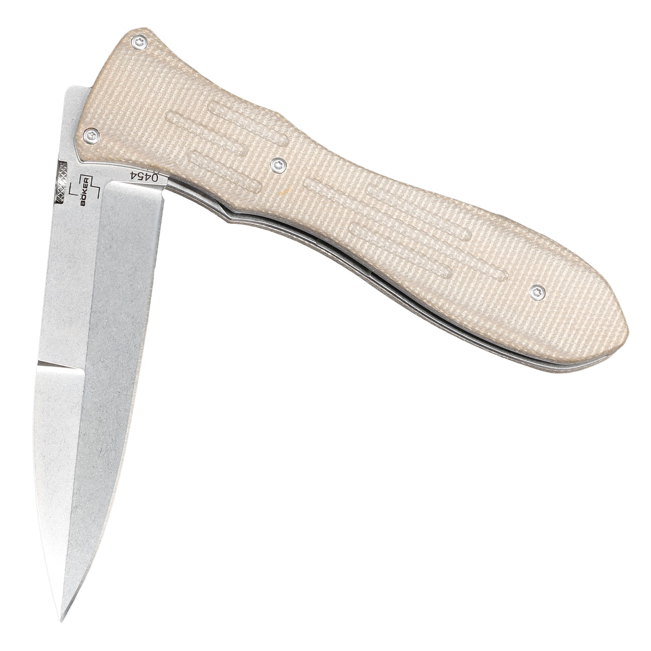 Bker Plus Einhandmesser Atropos hellbraun inkl. Grtelclip & Etui Bild 3