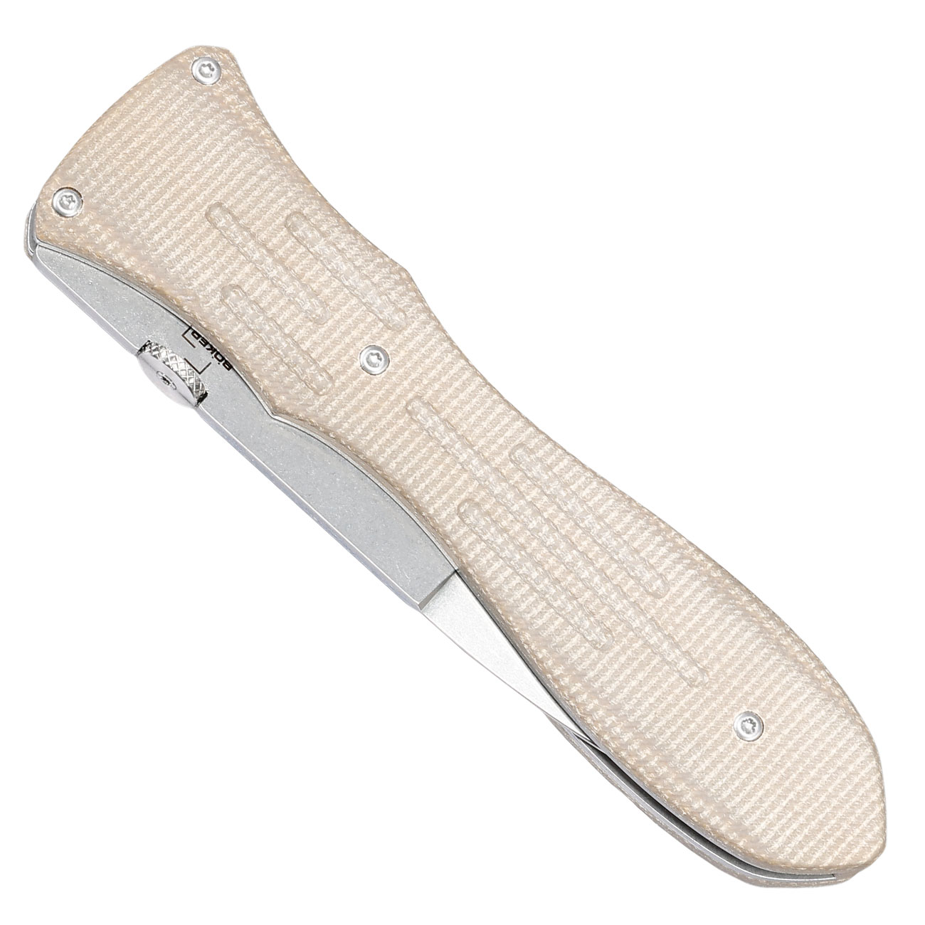 Bker Plus Einhandmesser Atropos hellbraun inkl. Grtelclip & Etui Bild 5
