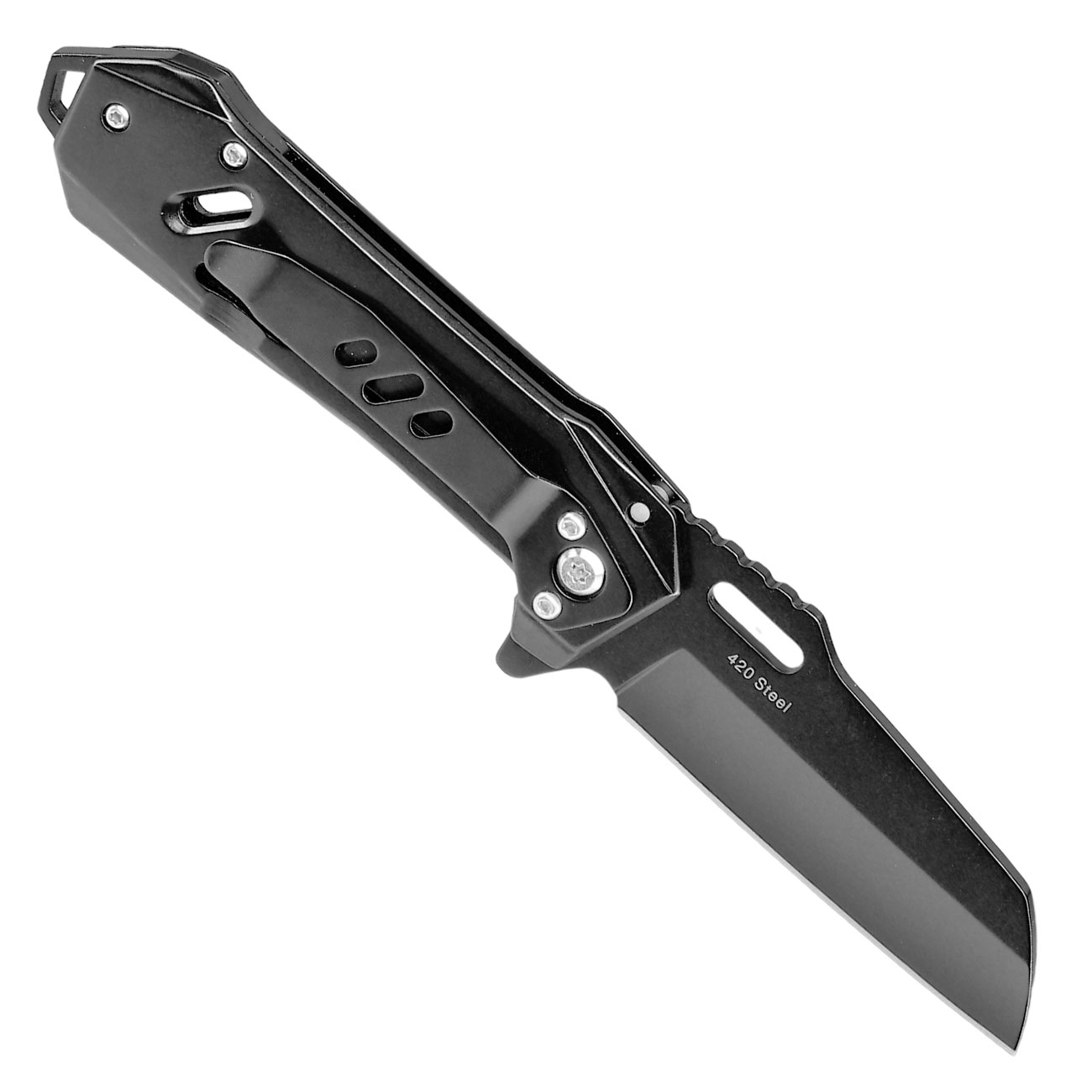 Black Ice Einhandmesser Star Sheep schwarz inkl. Grtelclip Bild 1