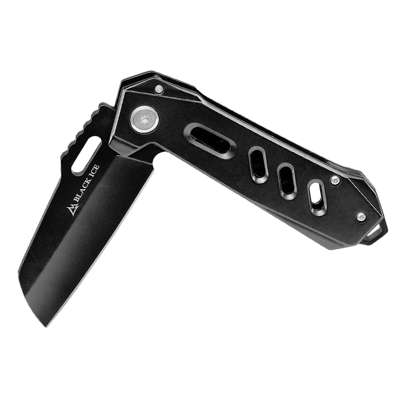 Black Ice Einhandmesser Star Sheep schwarz inkl. Grtelclip Bild 3