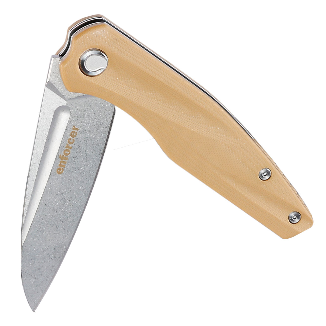 Enforcer Einhandmesser Wave silber/coyote inkl. Grtelclip Bild 2