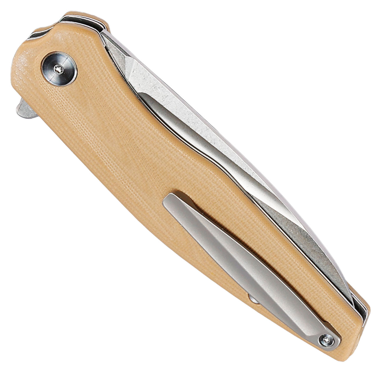 Enforcer Einhandmesser Wave silber/coyote inkl. Grtelclip Bild 5