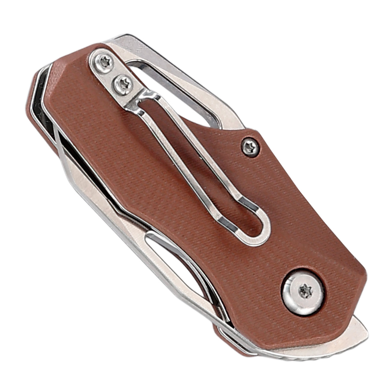 Enforcer Einhandmesser Chico silber/braun inkl. Grtelclip Bild 5