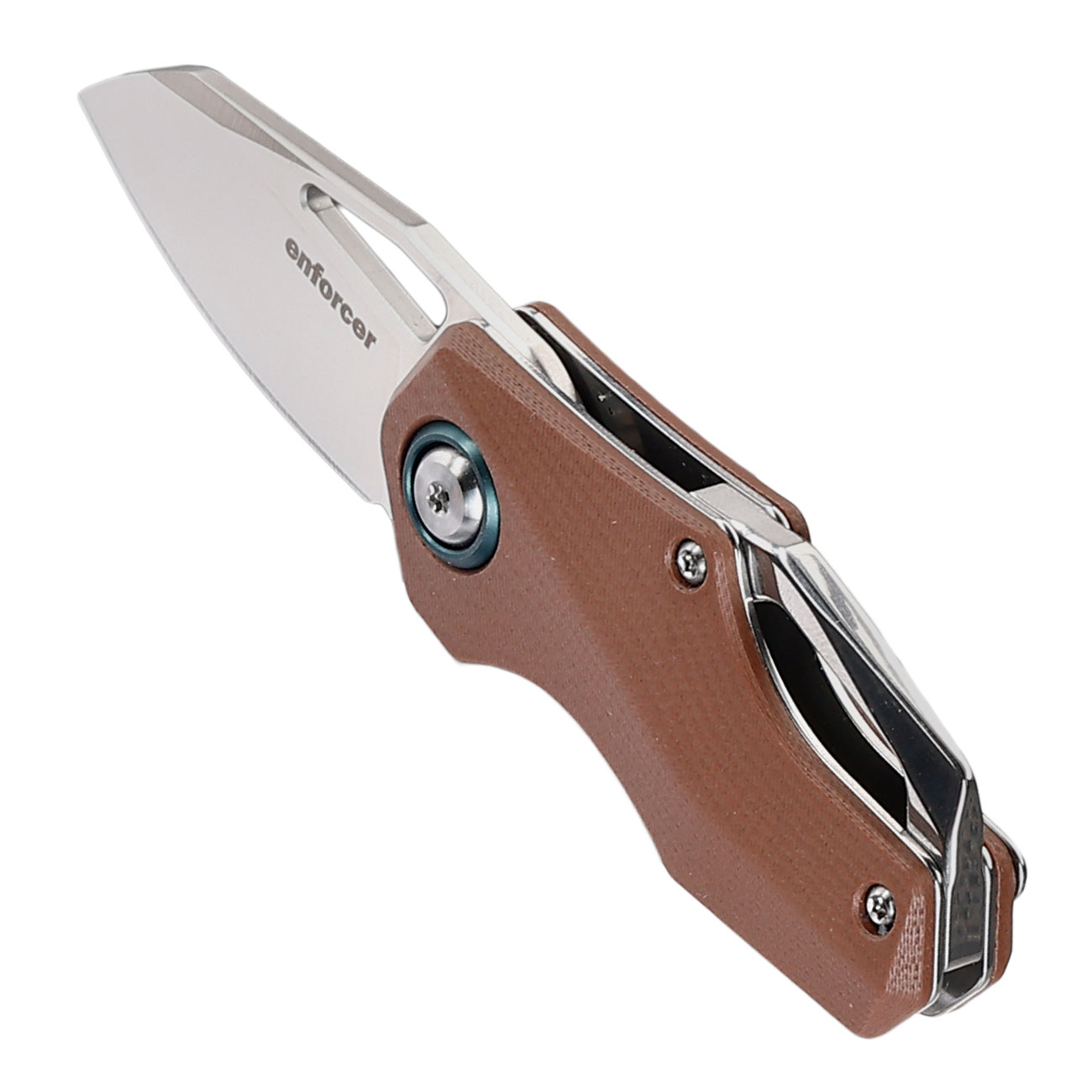 Enforcer Einhandmesser Chico silber/braun inkl. Grtelclip Bild 6