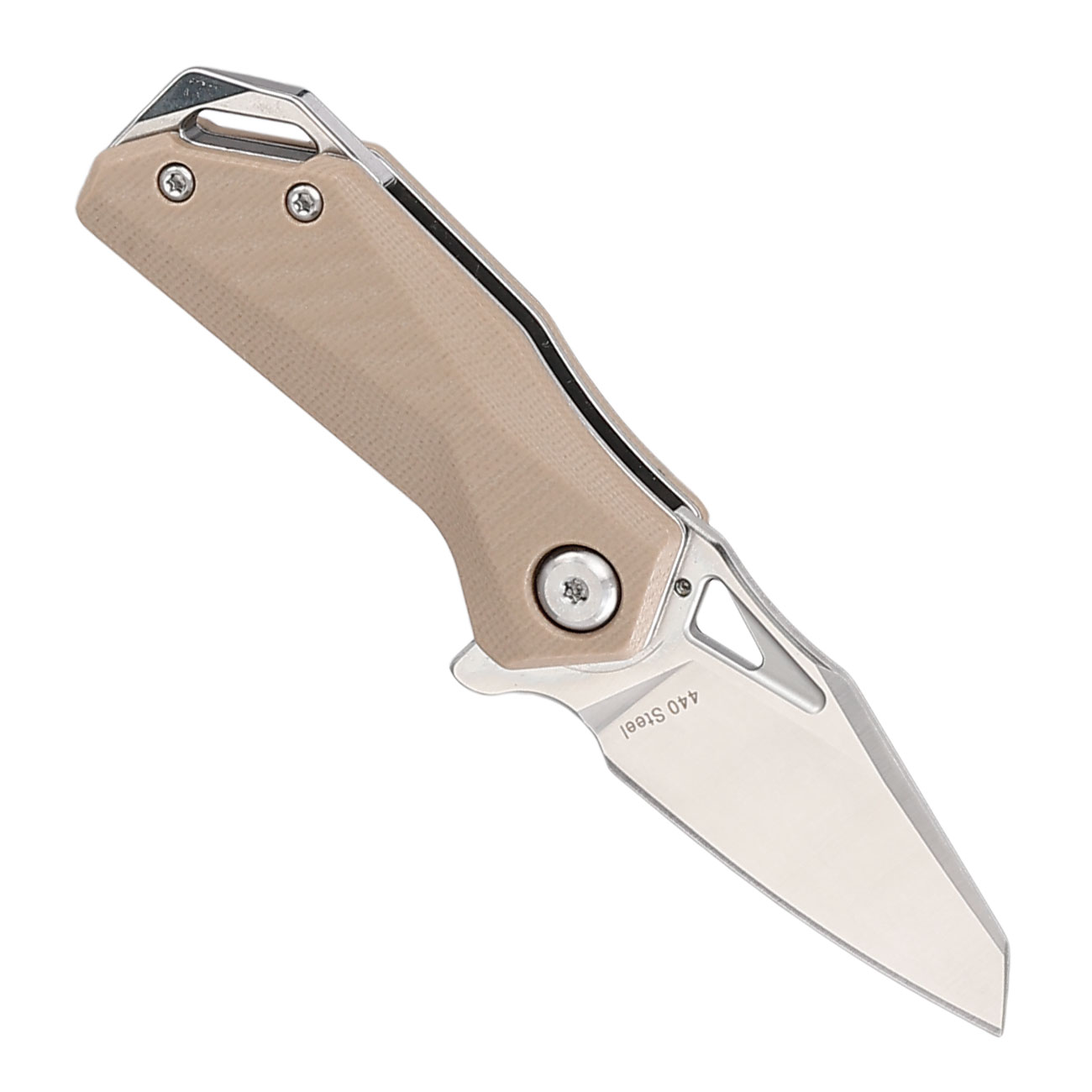 Enforcer Einhandmesser Petit silber/coyote inkl. Grtelclip Bild 1