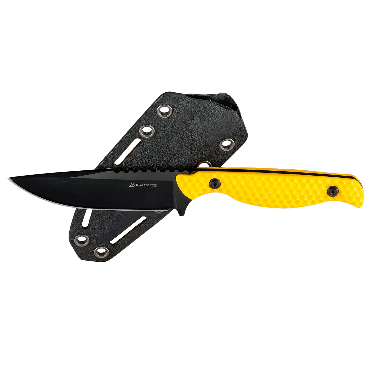 Black Ice Grtelmesser Hornet schwarz/gelb inkl. Kydexscheide Bild 3