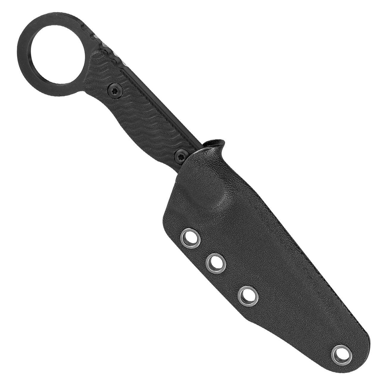 Black Ice Grtelmesser Spin schwarz inkl. Kydexscheide Bild 4