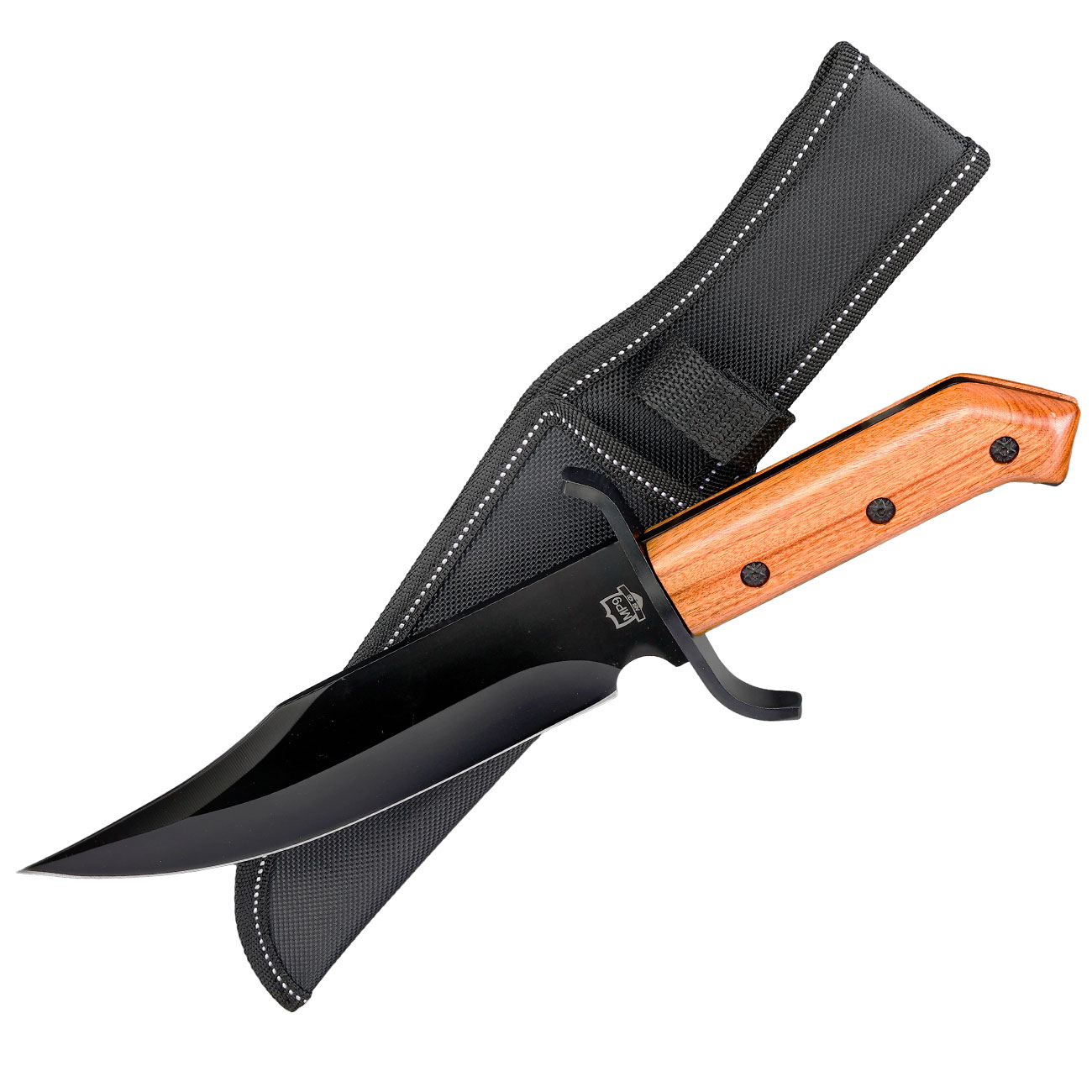 MP9 Bowiemesser Ranger schwarz/braun inkl. Nylonscheide Bild 3