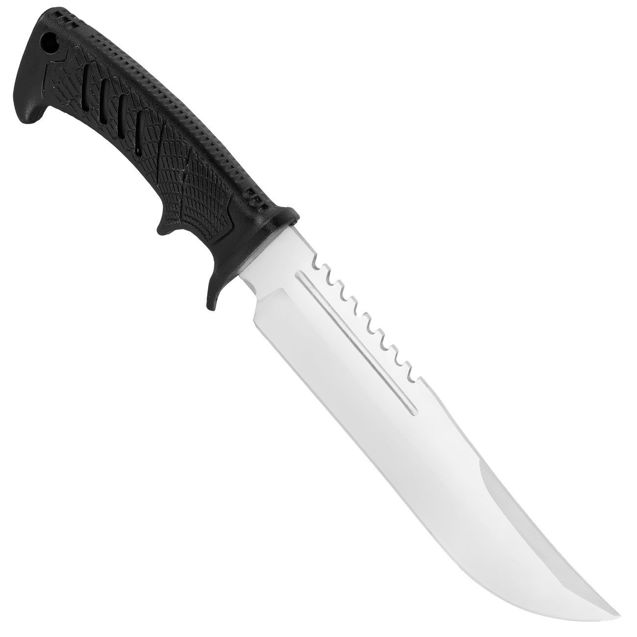 MP9 Outdoormesser silber/schwarz inkl. Nylonscheide Bild 1