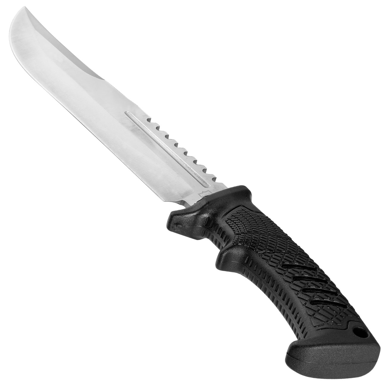 MP9 Outdoormesser silber/schwarz inkl. Nylonscheide Bild 2