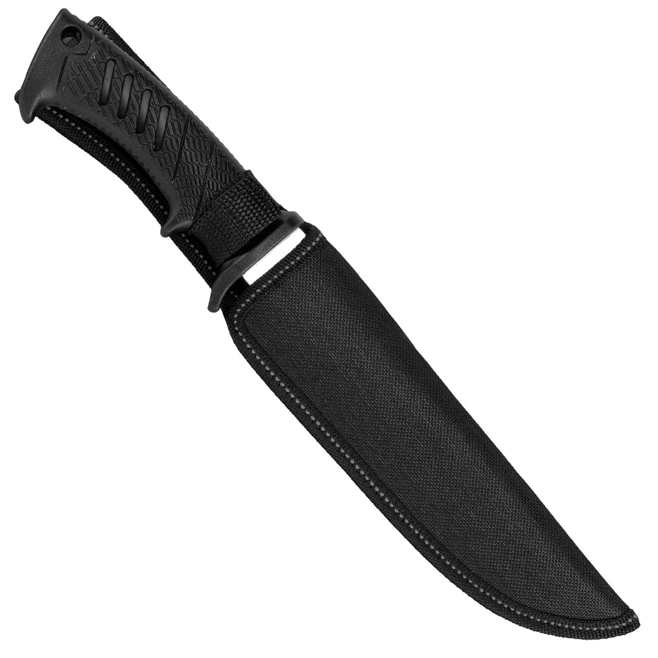 MP9 Outdoormesser silber/schwarz inkl. Nylonscheide Bild 4