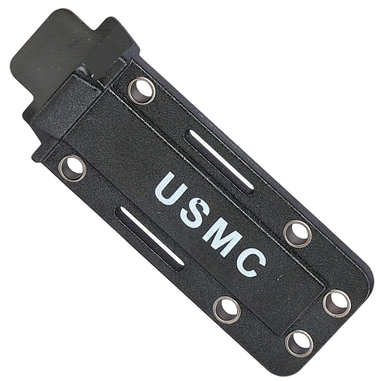 Neck Knife Mini USMC schwarz inkl. Kydexscheide & Kugelkette Bild 5
