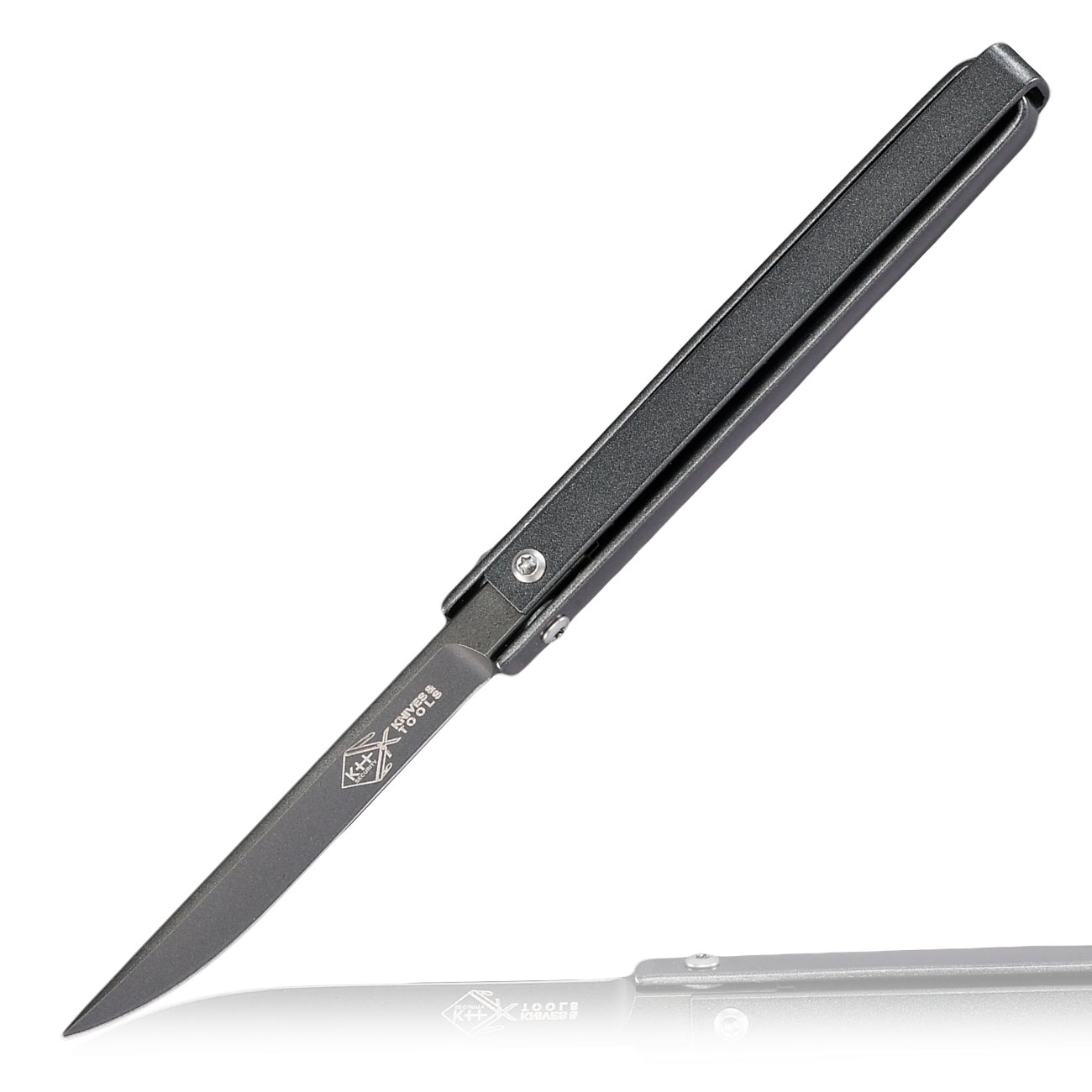 Folding Knife 360 mit Glasbrecher titan inkl. Lederholster