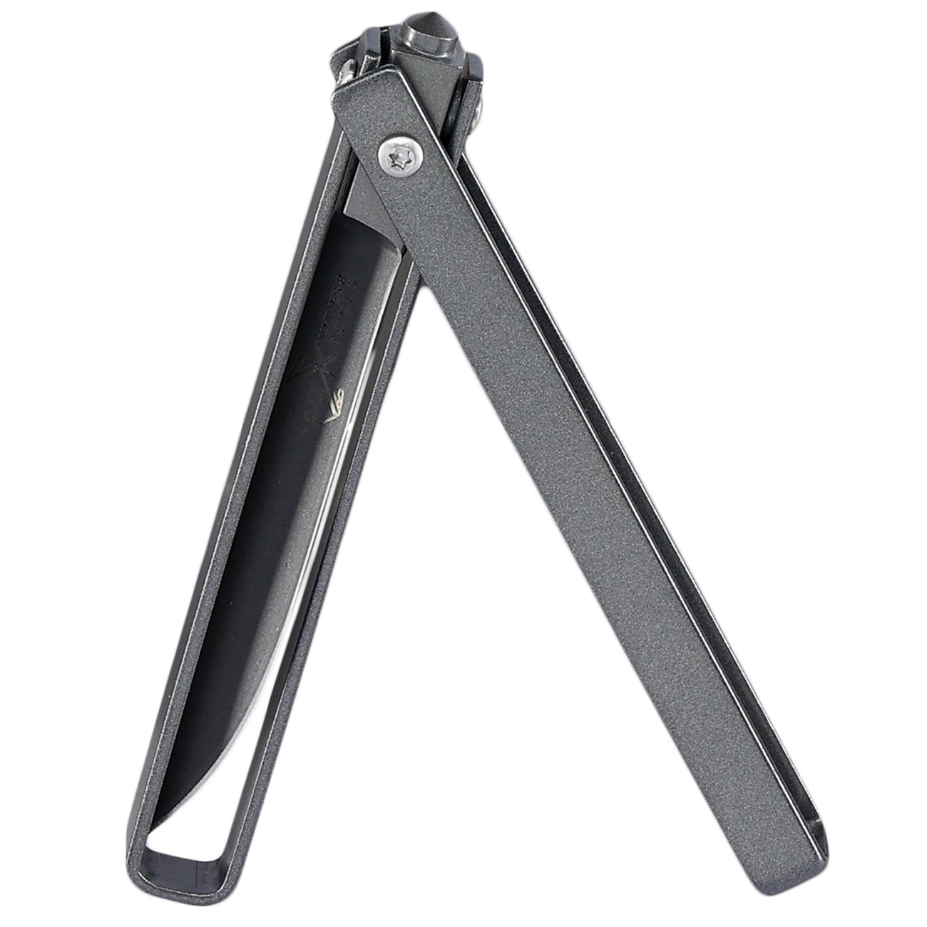 Folding Knife 360 mit Glasbrecher titan inkl. Lederholster Bild 3