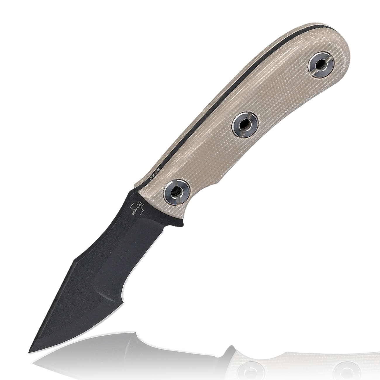 Bker Plus Outdoormesser Micro Tracker 2.0 schwarz/braun inkl. Kydexscheide