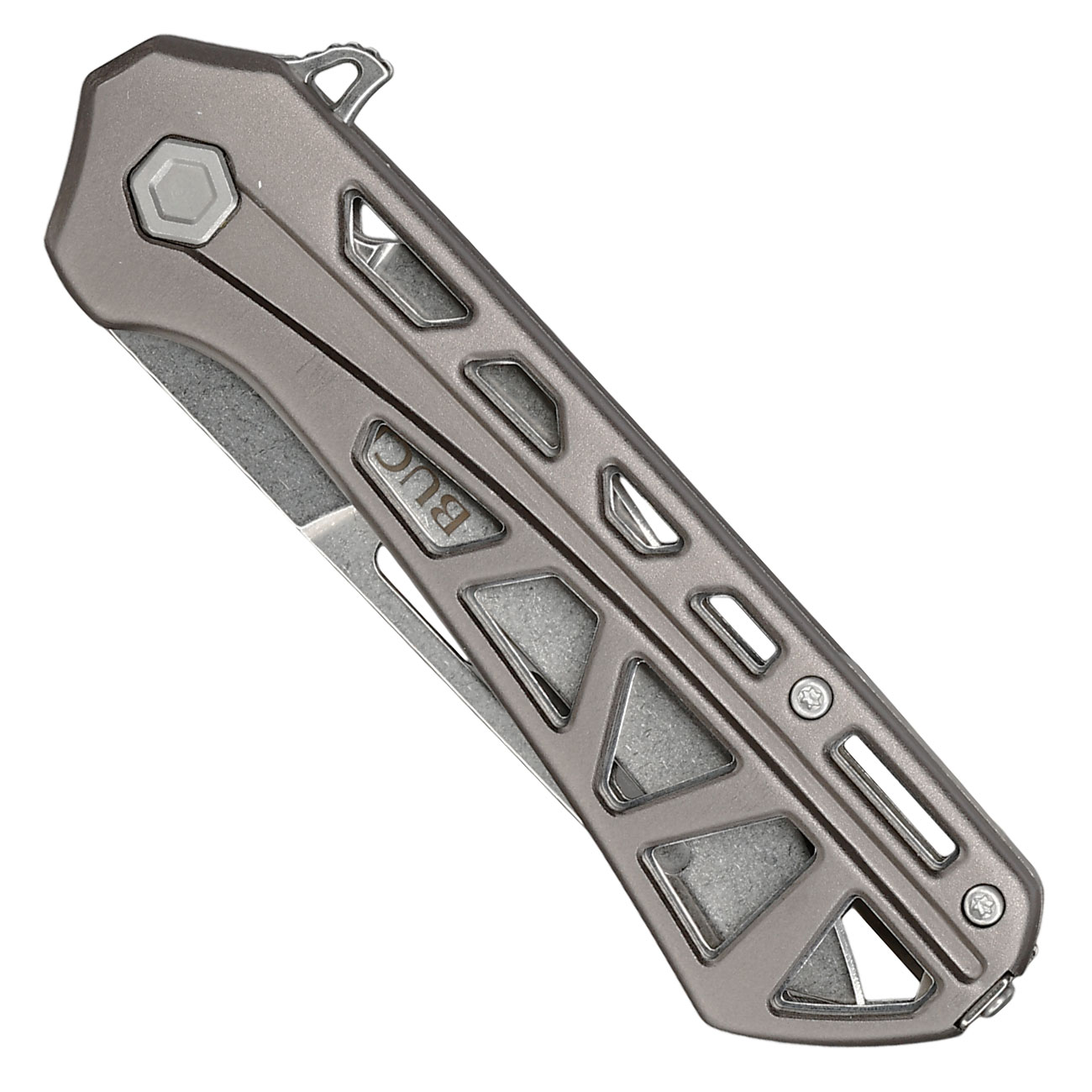 Buck Einhandmesser 811 Trace OPS silber/grau inkl. Grtelclip Bild 4