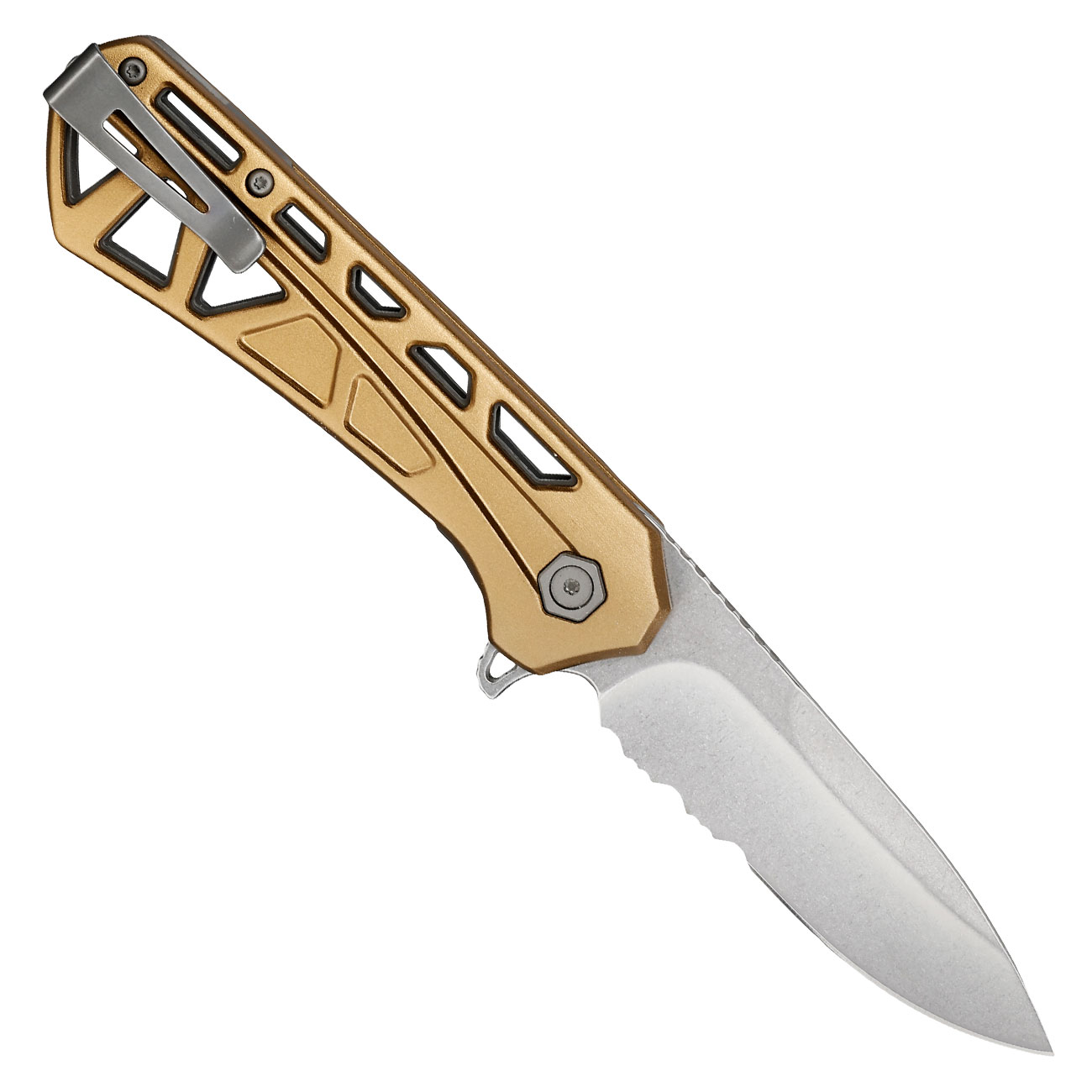 Buck Einhandmesser 812 Trace OPS silber/bronze inkl. Grtelclip Bild 1