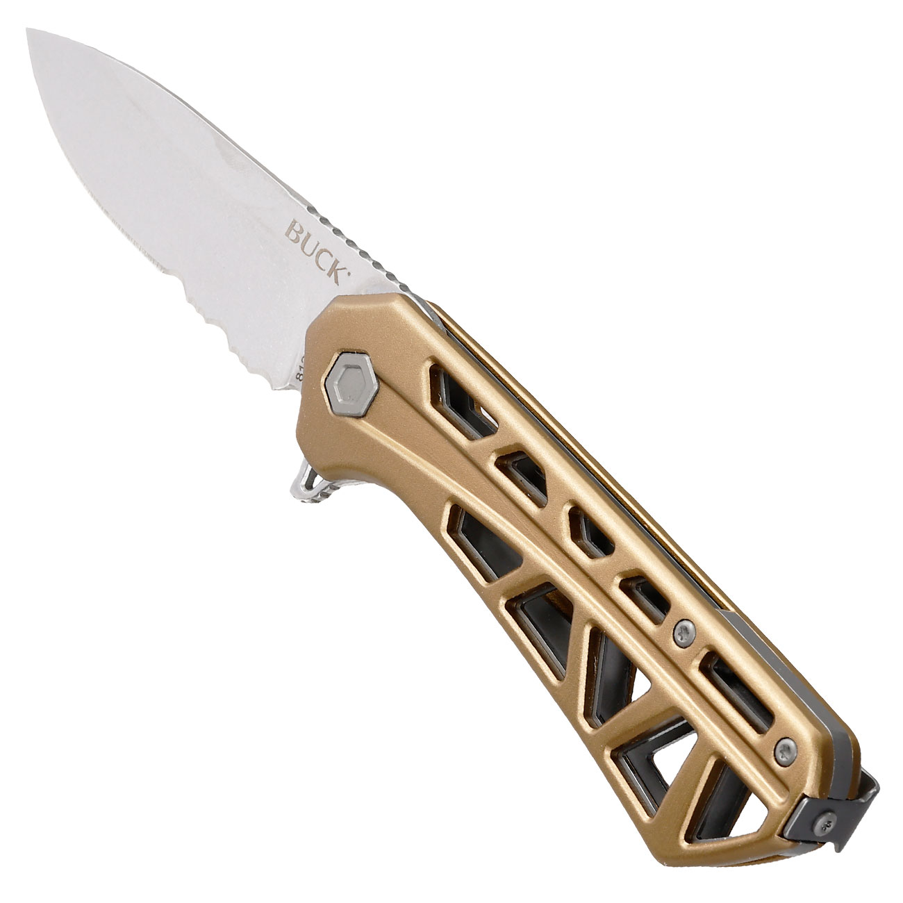 Buck Einhandmesser 812 Trace OPS silber/bronze inkl. Grtelclip Bild 6