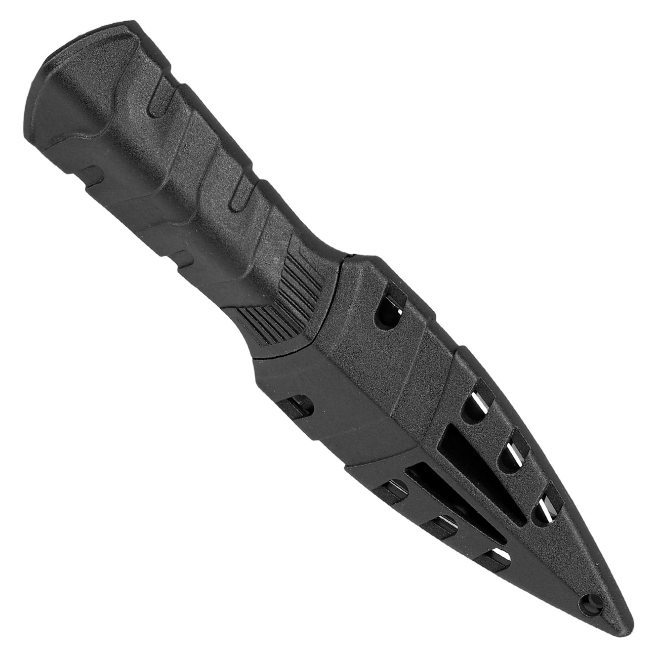 Haller Neck Knife schwarz inkl. Scheide & Kugelkette Bild 4