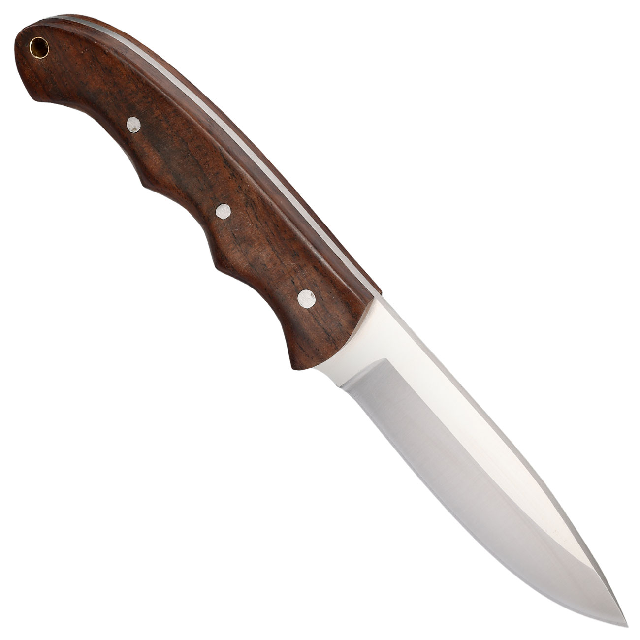 Black Ice Outdoormesser Mountain Carver silber/braun inkl. Lederscheide Bild 1