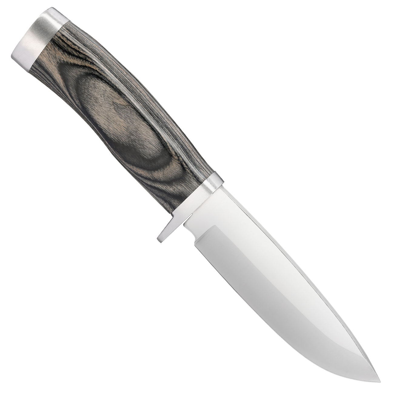 Black Ice Outdoormesser Trail Blade silber/braun inkl. Lederscheide Bild 1
