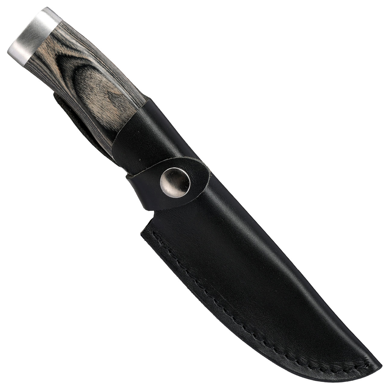 Black Ice Outdoormesser Trail Blade silber/braun inkl. Lederscheide Bild 4