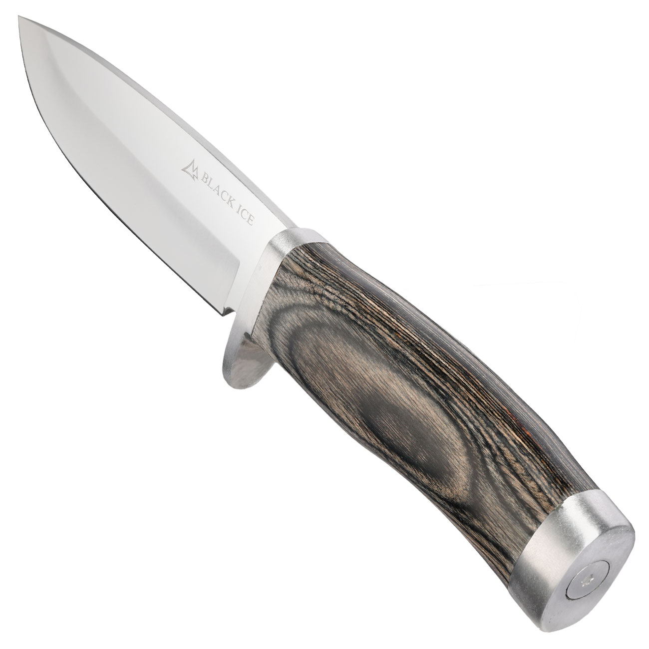 Black Ice Outdoormesser Trail Blade silber/braun inkl. Lederscheide Bild 5