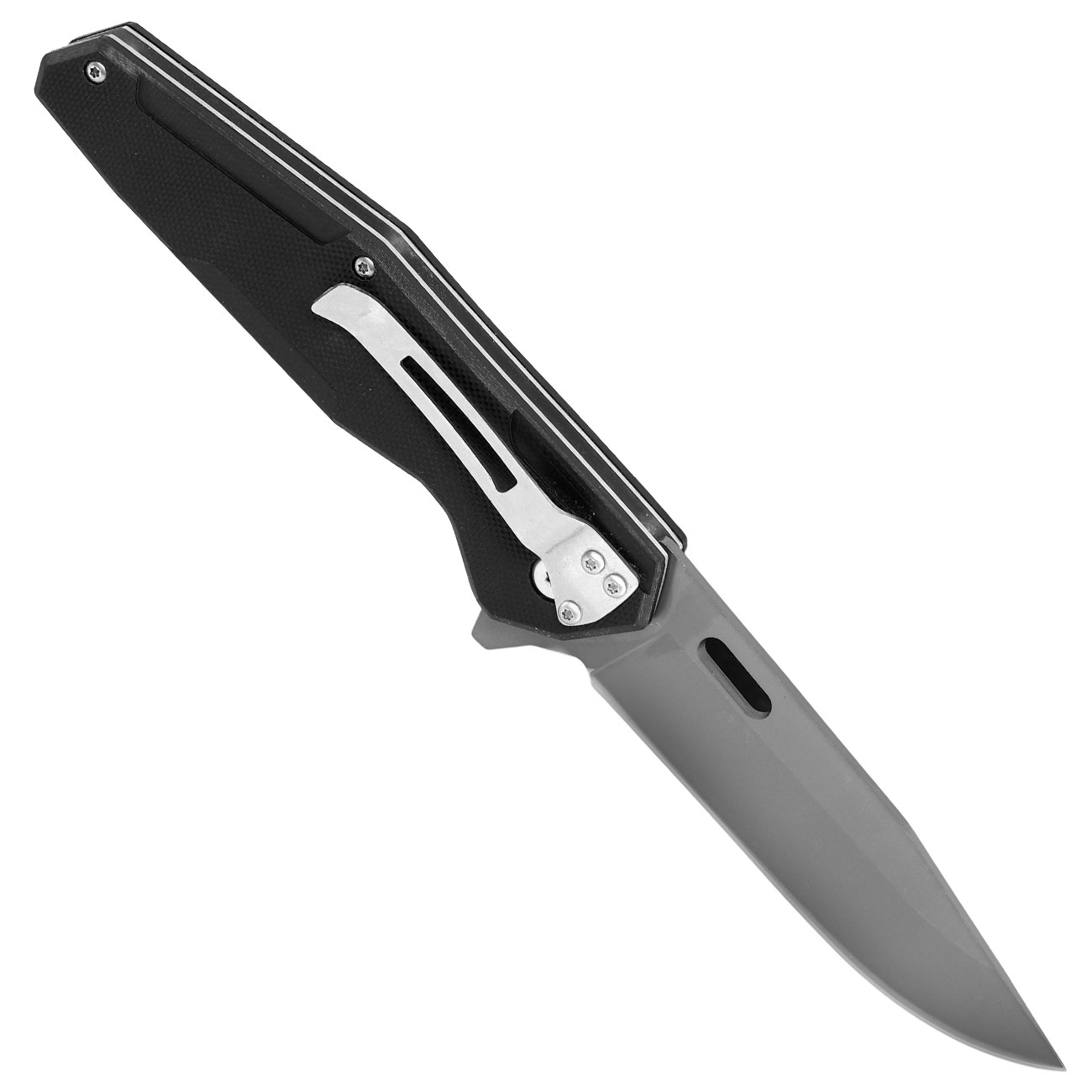 MP9 Einhandmesser G10 grau/schwarz inkl. Grtelclip Bild 1