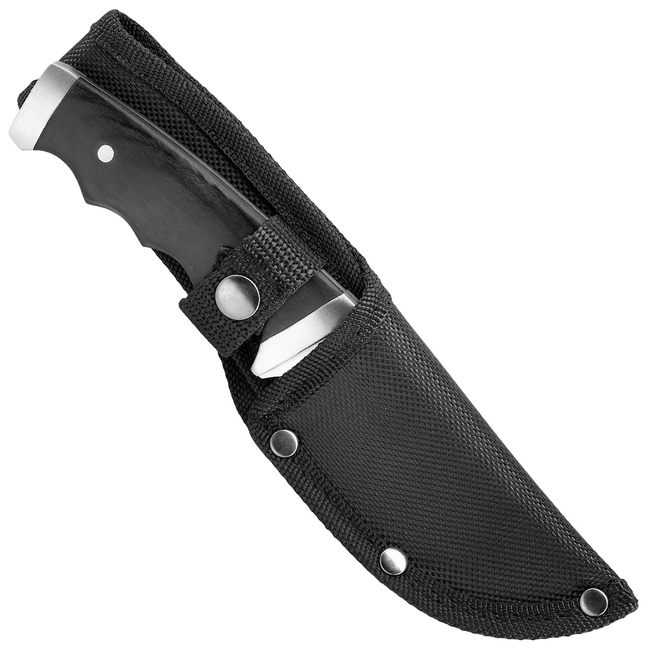 MP9 Outdoormesser silber/schwarz inkl. Nylonscheide Bild 4