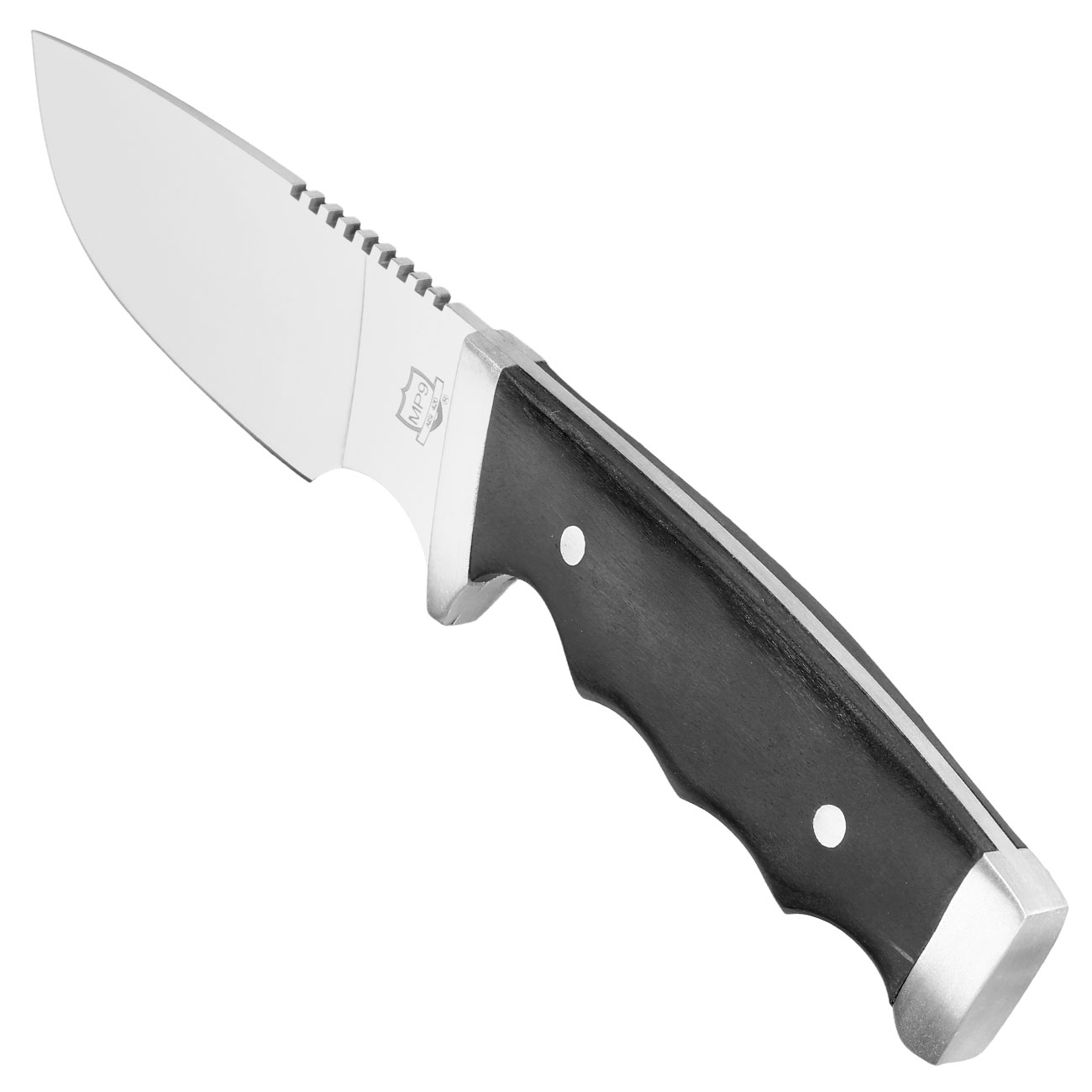 MP9 Outdoormesser silber/schwarz inkl. Nylonscheide Bild 5
