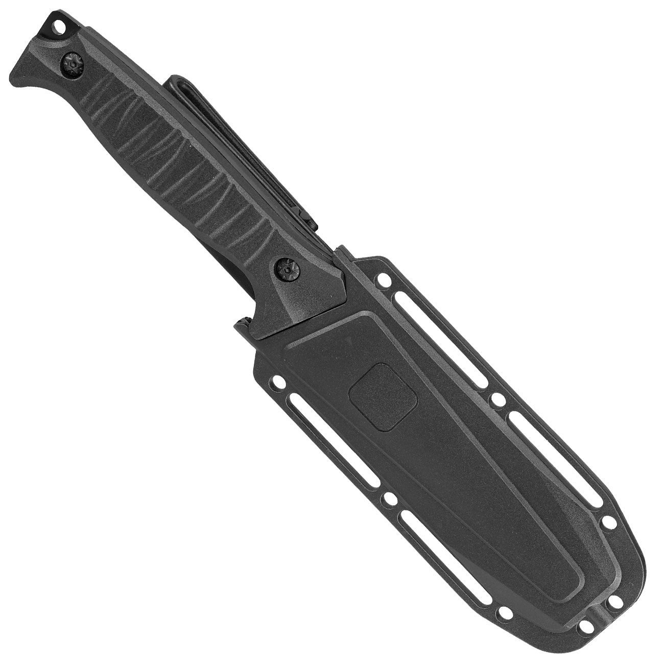CI Outdoormesser Universal schwarz inkl. Kunststoffscheide Bild 4