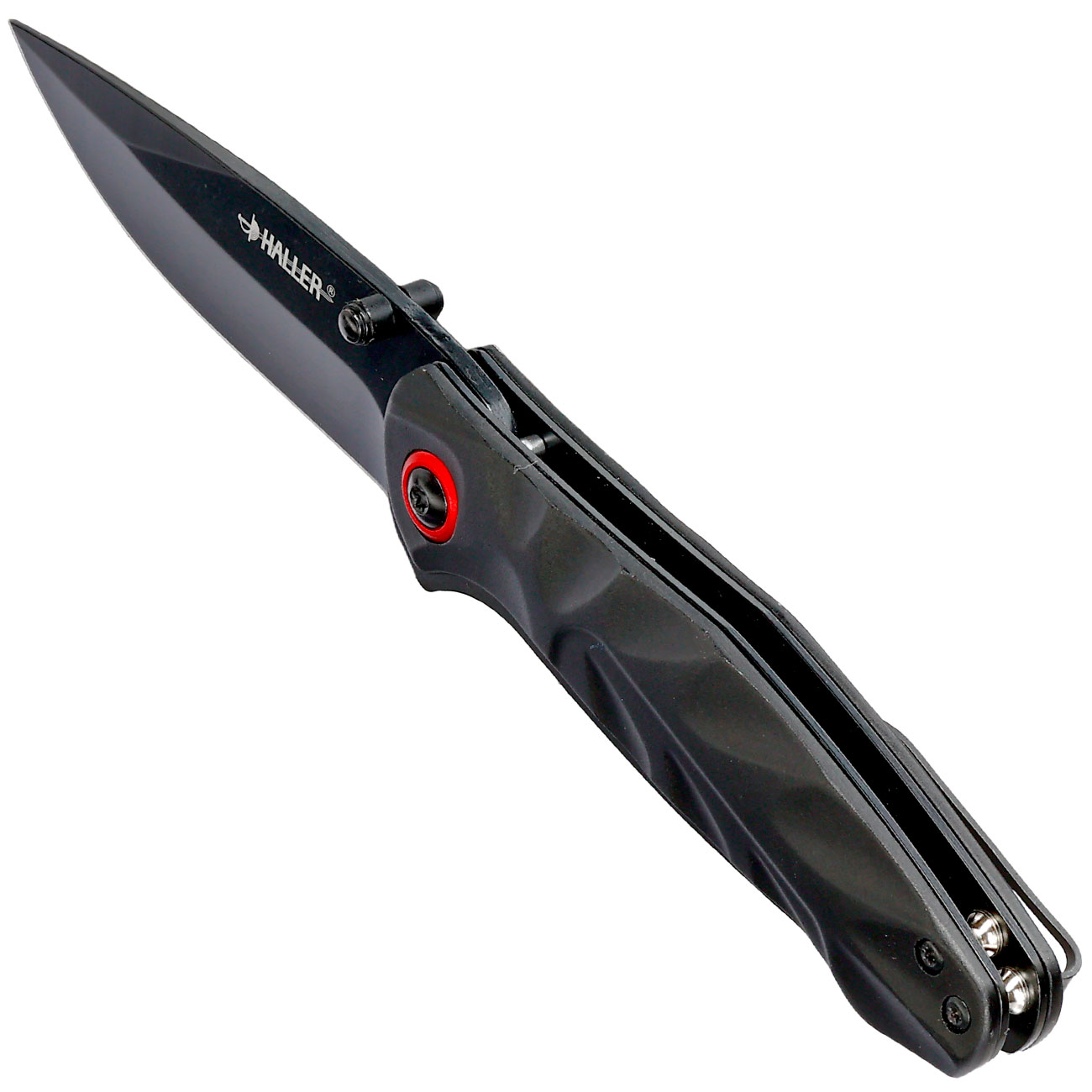 Haller Einhandmesser schwarz inkl. Grtelclip Bild 6
