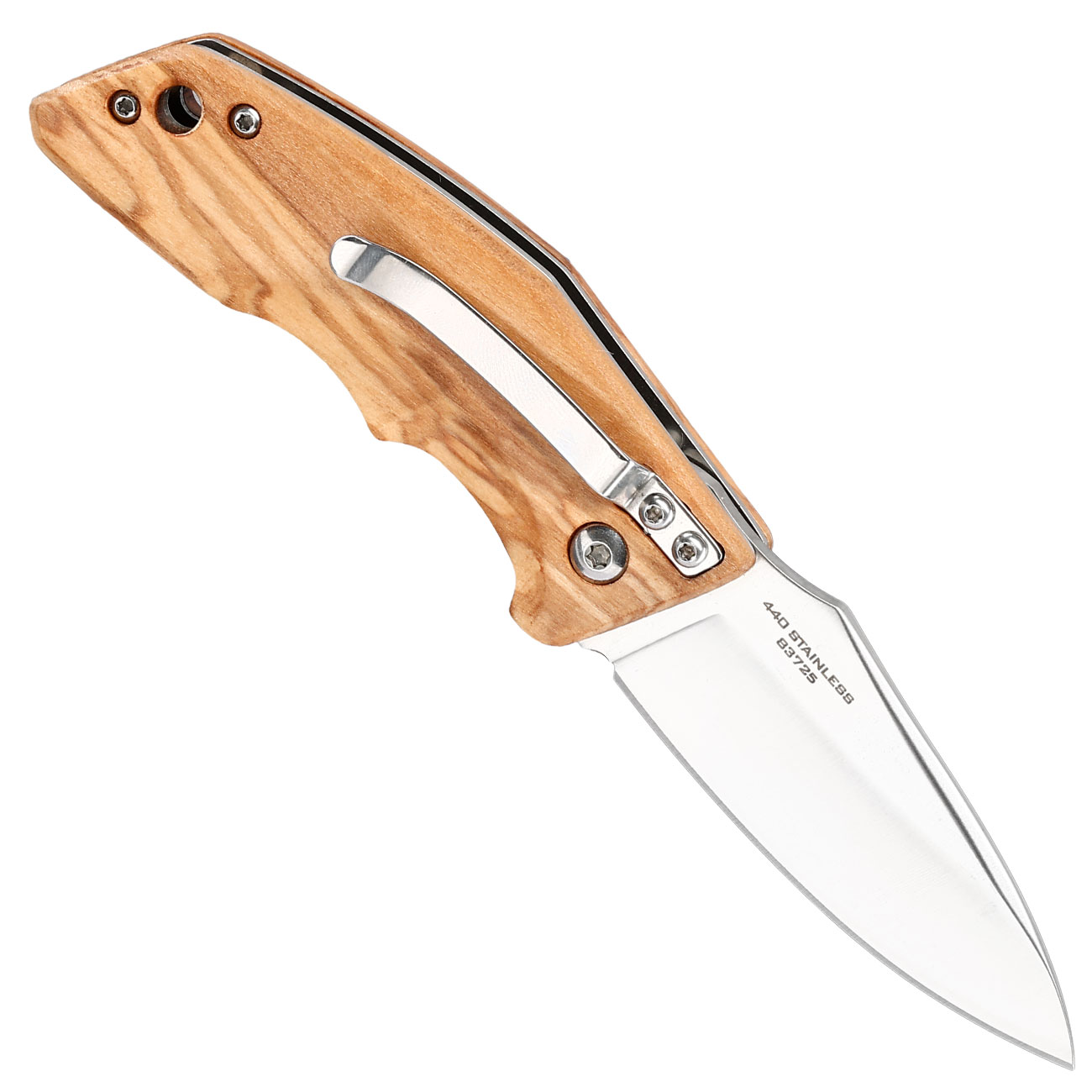 Haller e.d.c. Taschenmesser downtown blade silber/braun inkl. Grtelclip & Nylonetui Bild 1
