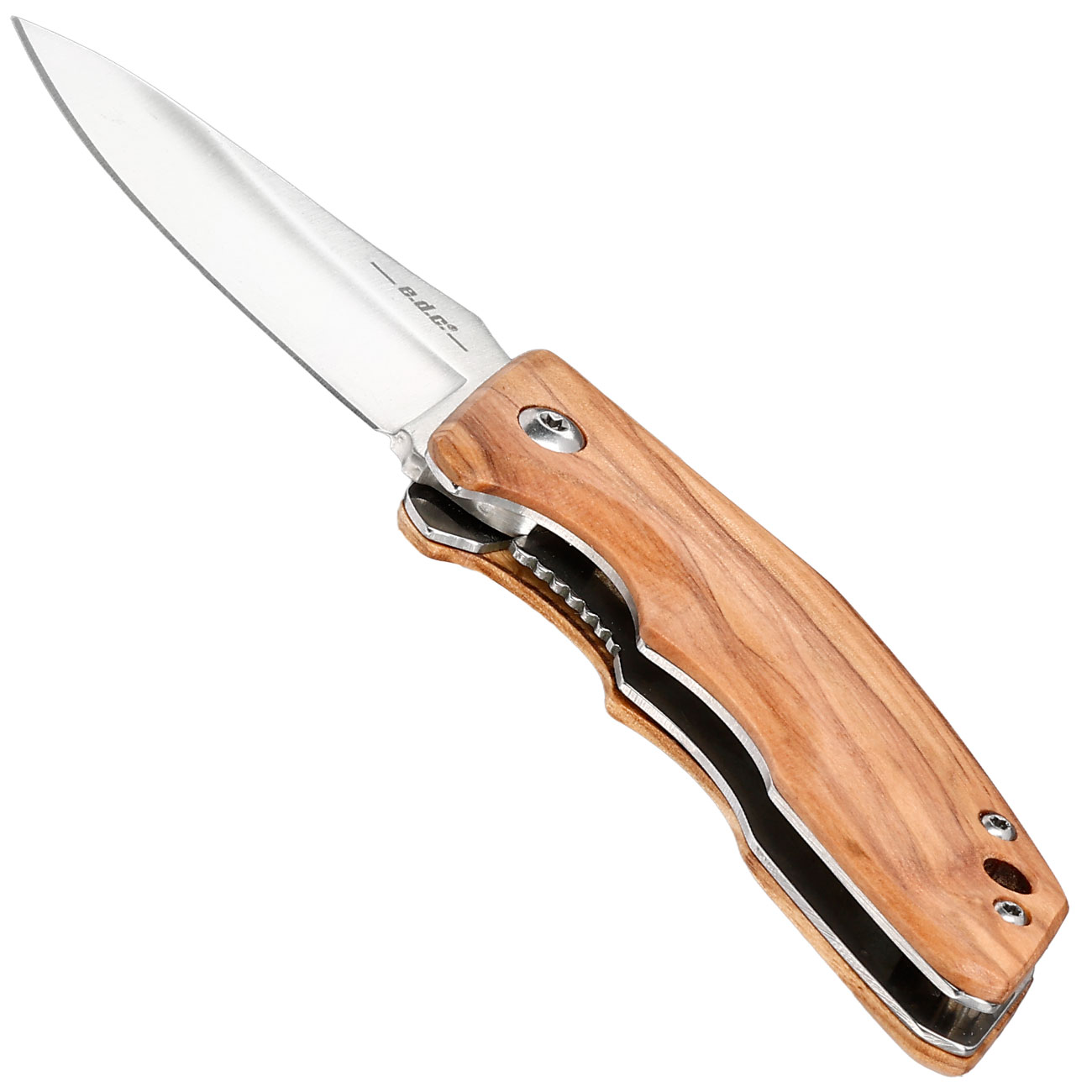 Haller e.d.c. Taschenmesser downtown blade silber/braun inkl. Grtelclip & Nylonetui Bild 2