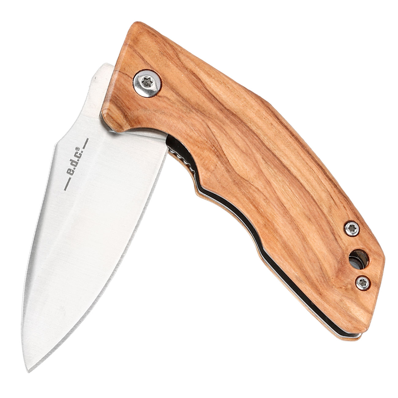 Haller e.d.c. Taschenmesser downtown blade silber/braun inkl. Grtelclip & Nylonetui Bild 3