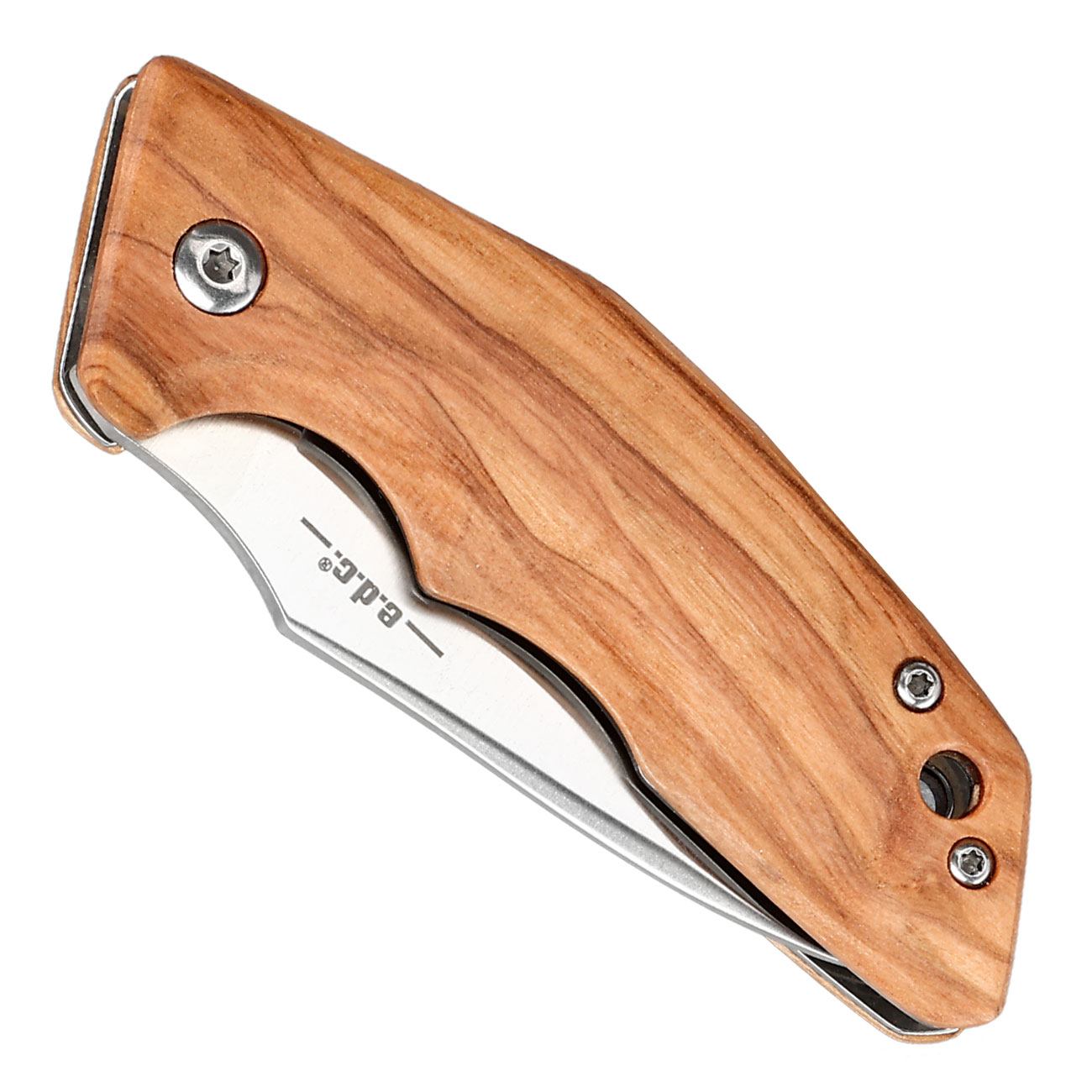Haller e.d.c. Taschenmesser downtown blade silber/braun inkl. Grtelclip & Nylonetui Bild 5