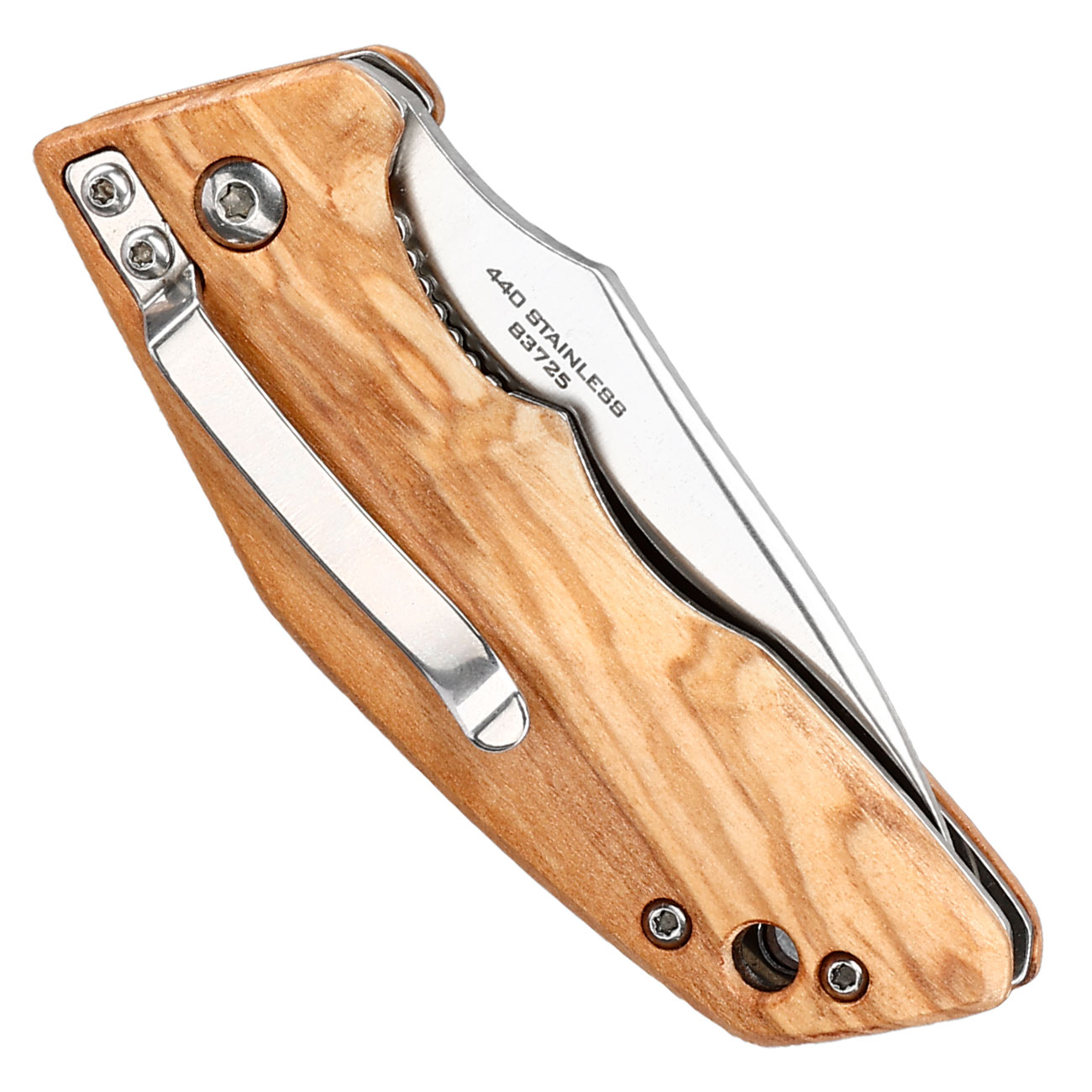 Haller e.d.c. Taschenmesser downtown blade silber/braun inkl. Grtelclip & Nylonetui Bild 6