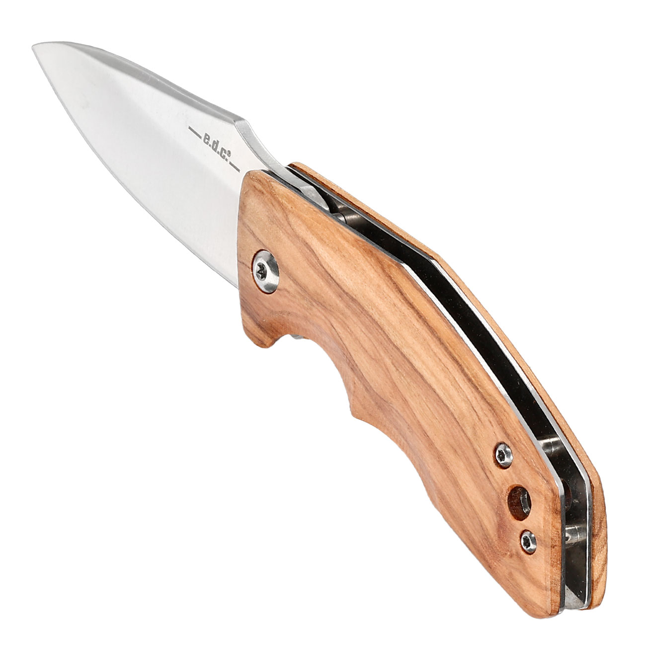 Haller e.d.c. Taschenmesser downtown blade silber/braun inkl. Grtelclip & Nylonetui Bild 7
