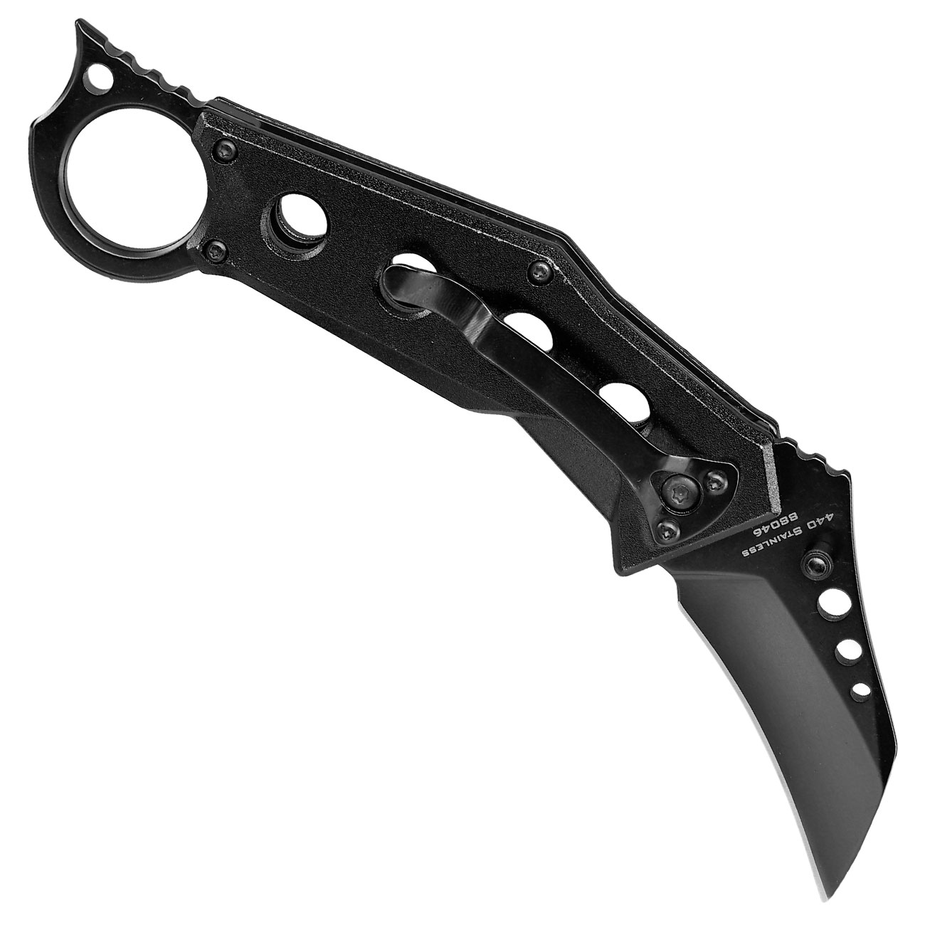 Blackfield Einhandmesser Karambit B.P.K. schwarz inkl. Grtelclip Bild 1