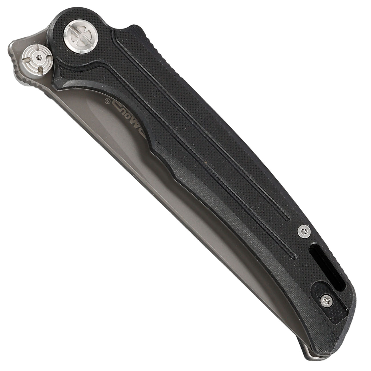 With Armour Einhandmesser Gundog grau/schwarz inkl. Grtelclip Bild 4