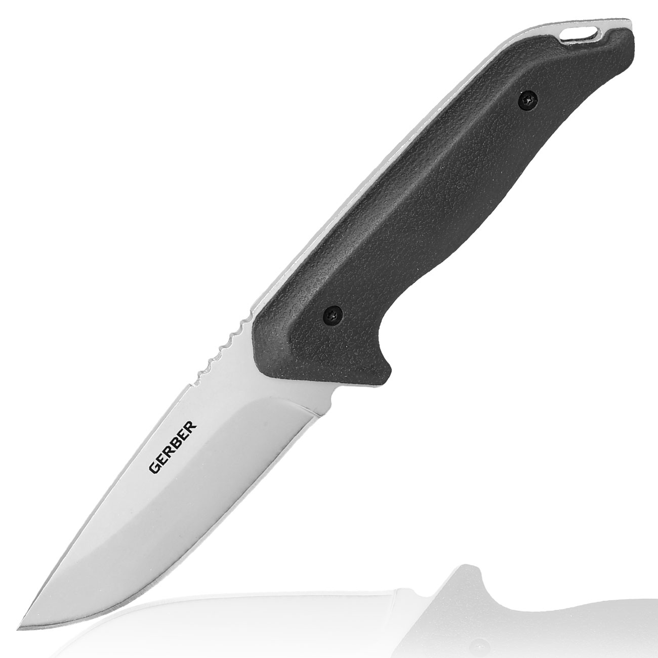 Gerber Outdoormesser Moment silber/schwarz inkl. Nylonscheide